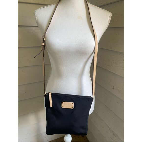 Kate Spade New York Kennedy Park Tess Crossbody Bag Black Nylon Leather - Picture 2 of 12